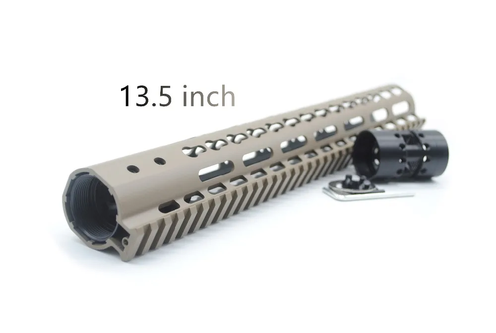 Охотничьи аксессуары AR15 Tan с принтом 7 ''9'' 10 ''12'' 13,5 ''15'' дюймов поплавок Keymod Handguard рельсовая система крепления