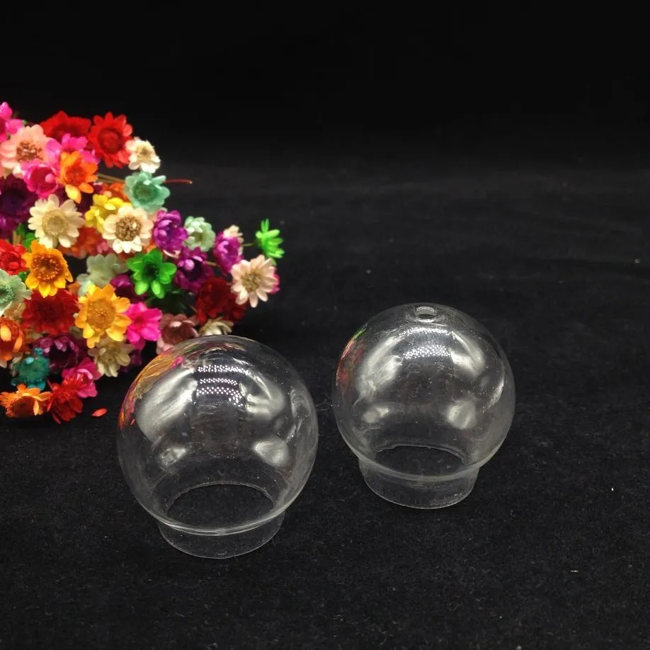 10 шт. открытый прозрачный пустой стеклянный шар с базовыми фурнитурами набор