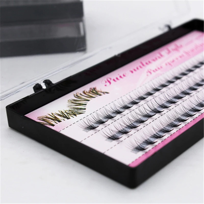 8/10/12/14mm Curl Natural Individual Cluster False Eyelash Eye Lashes Extension | Красота и здоровье