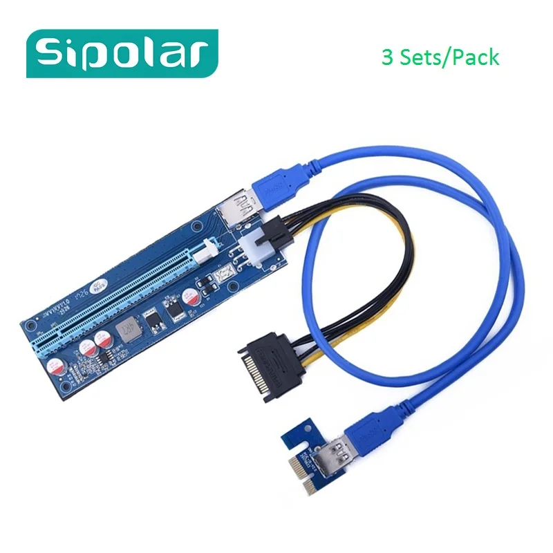 60 см PCI Express 1X до 16X Райзер-карта PCIe для Шахтерская машина защита от перегрузки по