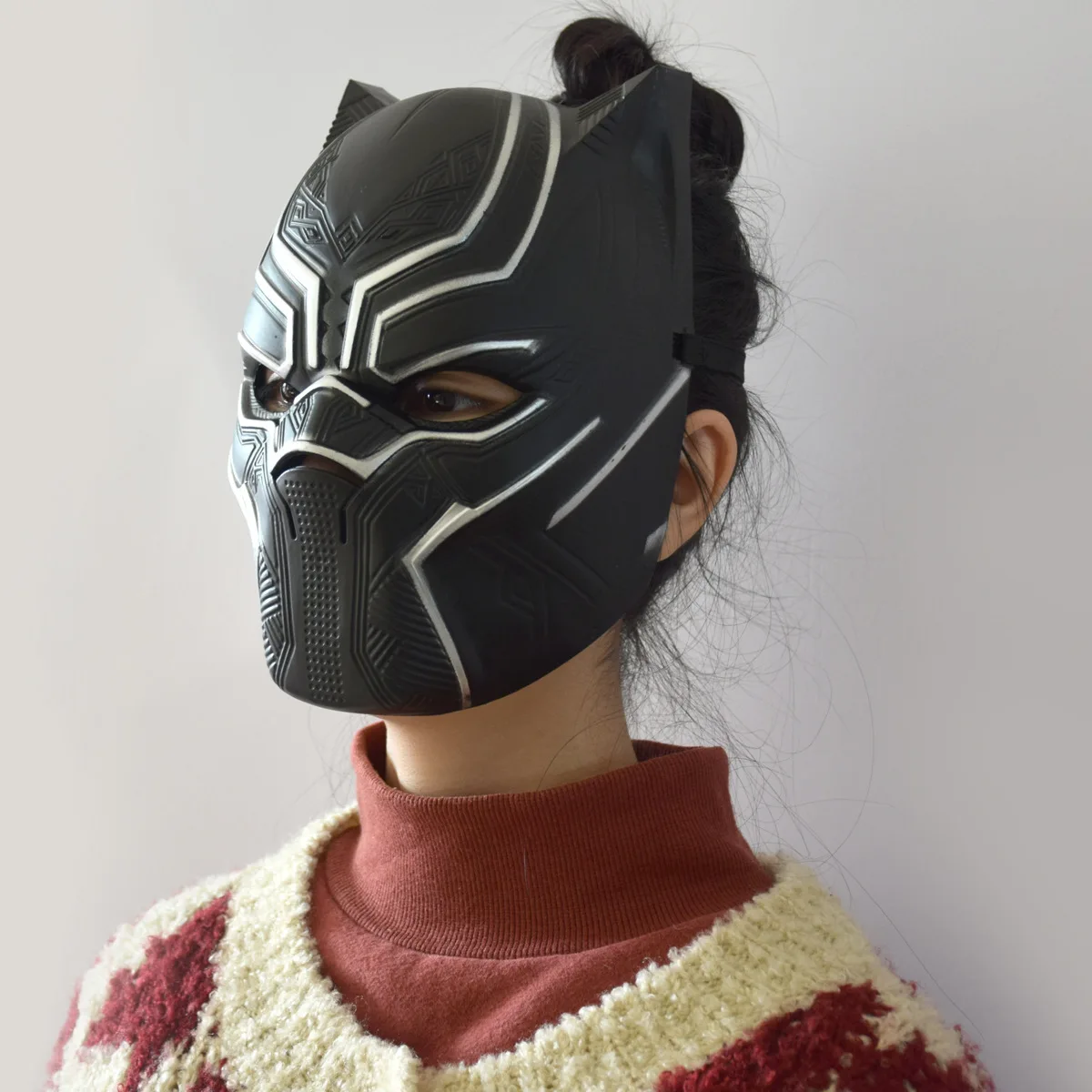 Halloween Helmet Captain America 3 Civil War Black Panther Mask Marvel Movie Surroundings Cos  Тематическая одежда