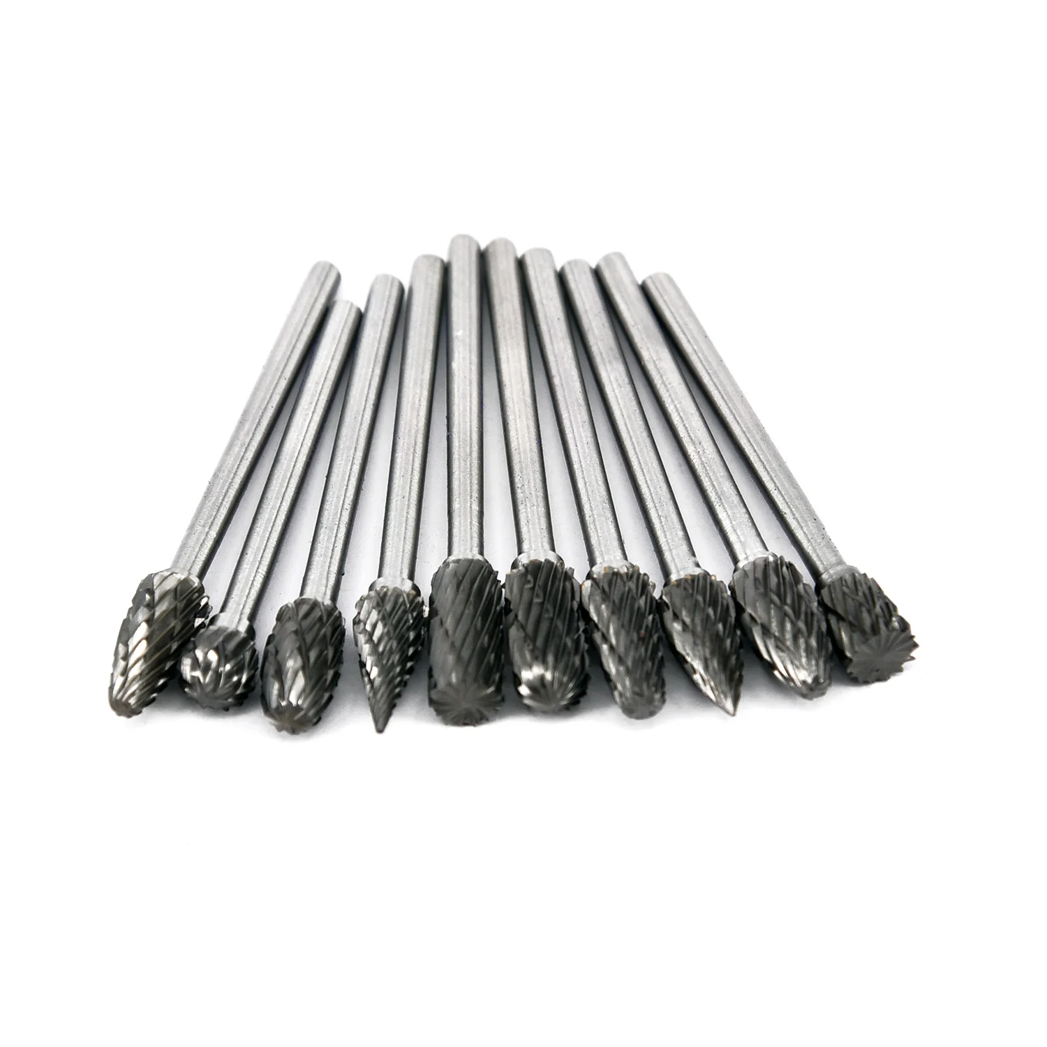 10pcs/set Tungsten Steel Carbide Burrs Die Grinder Drill Bits Rotary Multi Tools | Инструменты