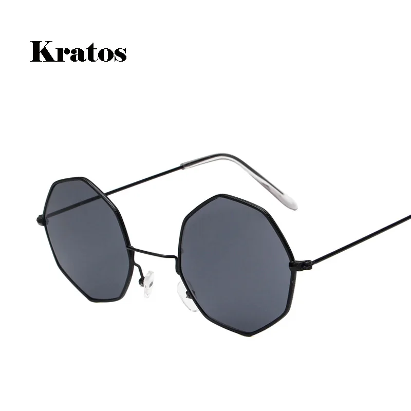 Kratos Brand Designer Sunglasses For Women Luxury Metal Eyewear Retro Vintage Mens Clear Sun Glass 2018 Octagon Shades Lunette | Аксессуары