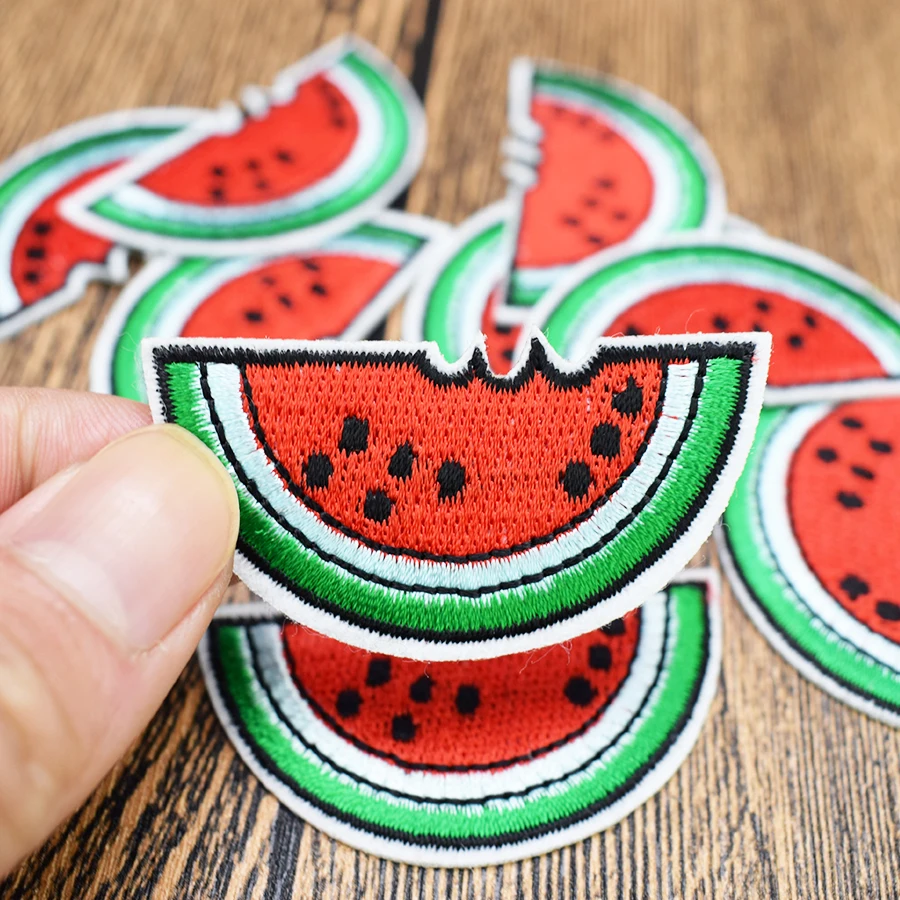 10 шт diy арбуз патчи для одежда из железа-на аппликационная нашивка с вышивкой железа на патчи Швейные аксессуары значок на одежде