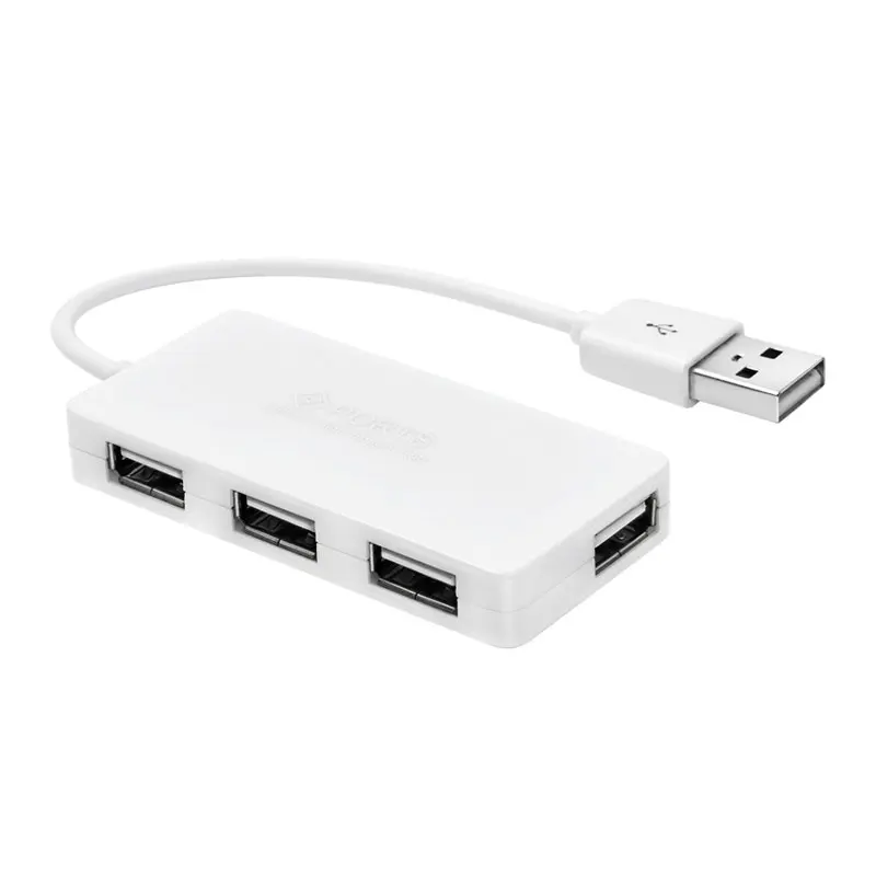 Портативный usb-хаб, 4 порта, мини 2,0 концентратор, 480 Мбит/с, высокоскоростной usb-разветвитель для ноутбука, периферийные устройства, аксессуары