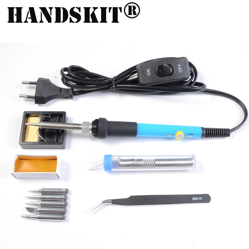 Паяльник Handskit Электрический с регулируемой температурой 110 В/220 В 60 Вт 5