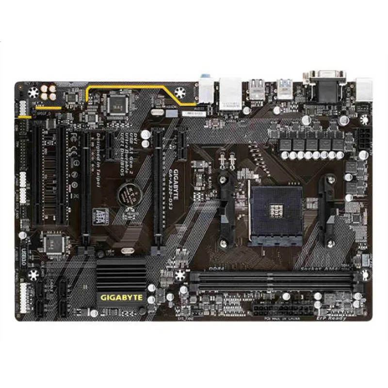 AM4 DDR4 для AMD A320 Gigabyte GA DS3 оригинальная б/у рабочего стола материнской платы