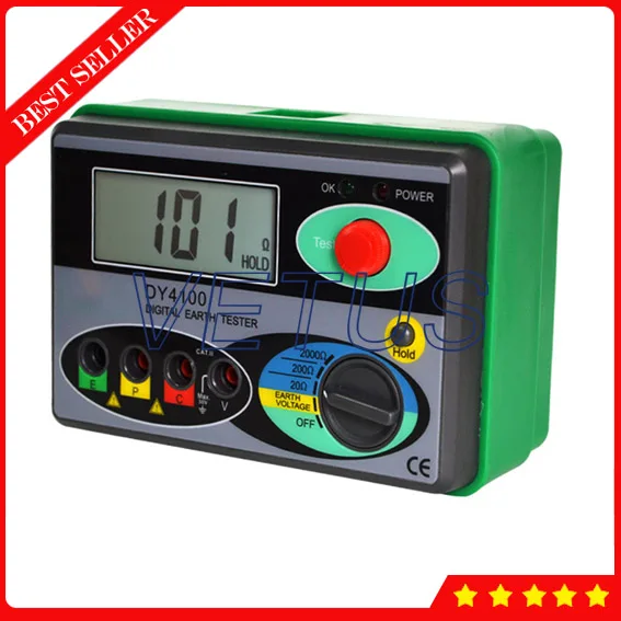 DY4100 цифровой тестер сопротивления заземления|ground resistance tester|resistance testerground |