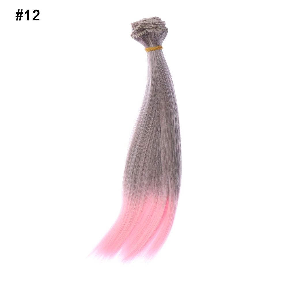 Long Straight Wigs Мода 25 см* 100 см кукольные парики/волосы refires волосы черный золотой коричневый зеленый прямой парик толстые волосы для 1/3 1/4 аксессуары для кукол - Цвет: Long Straight Wigs
