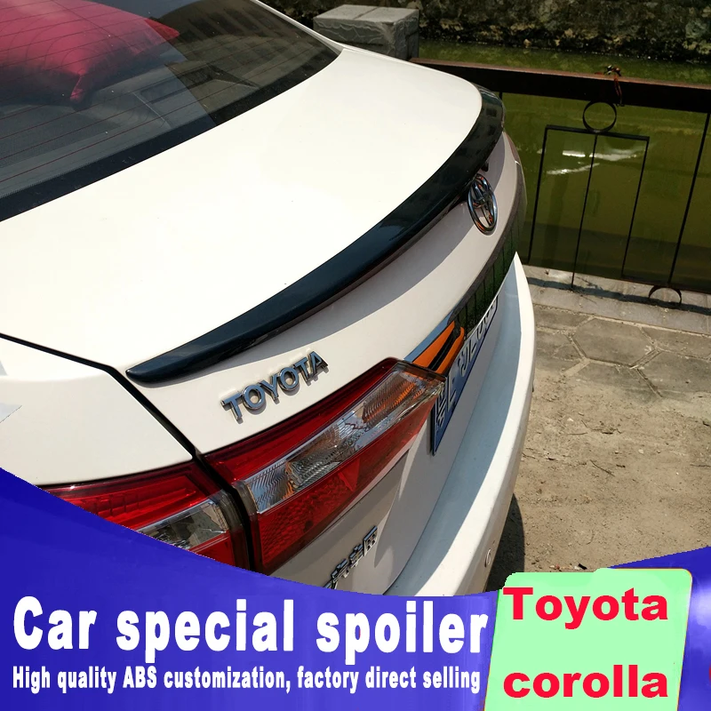 Новый дизайн для Toyota corolla 2014 2015 2016 2017 2018 спойлер на задний багажник крыло хвост