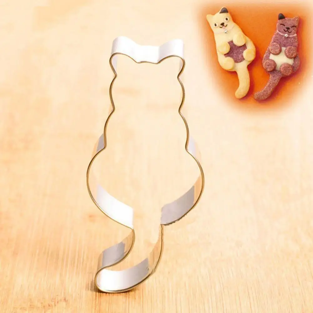Резак для печенья MoldCute Cat Форма из нержавеющей стали форма выпечки торта