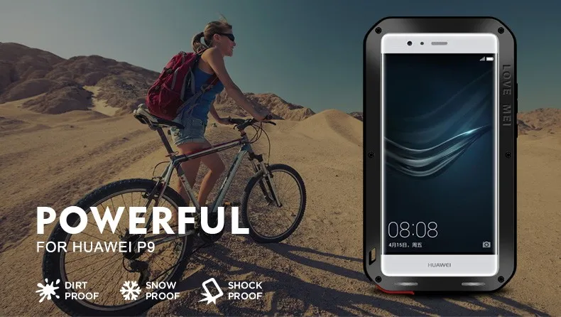 LOVE MEI для Huawei P10 Plus mate 20 Lite mate 8 P9 мощный противоударный грязестойкий водонепроницаемый металлический чехол для телефона стекло