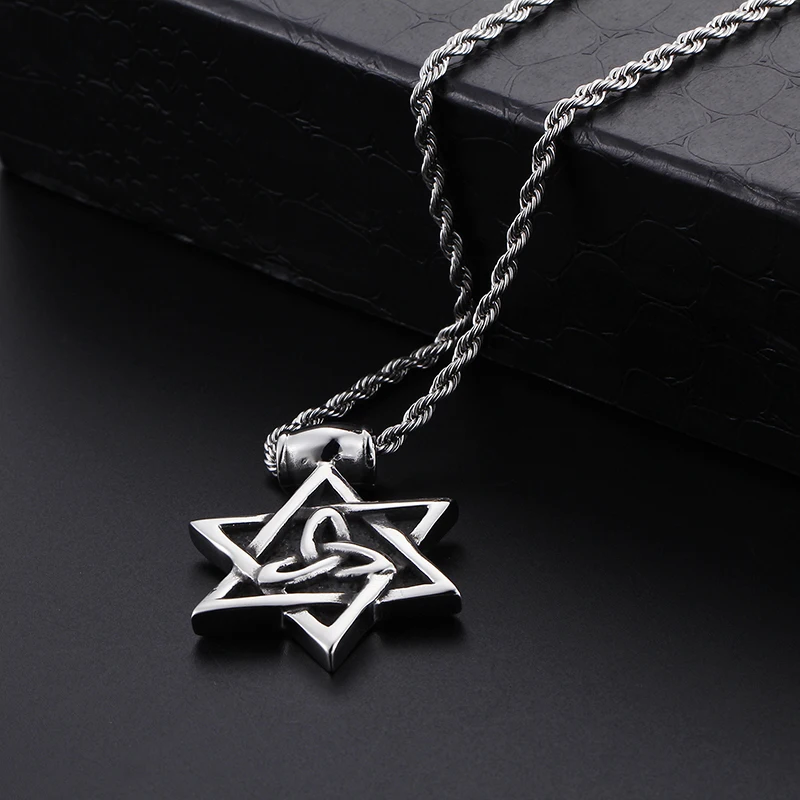 Fate Love ювелирные изделия из нержавеющей стали Байкерская звезда подвеска