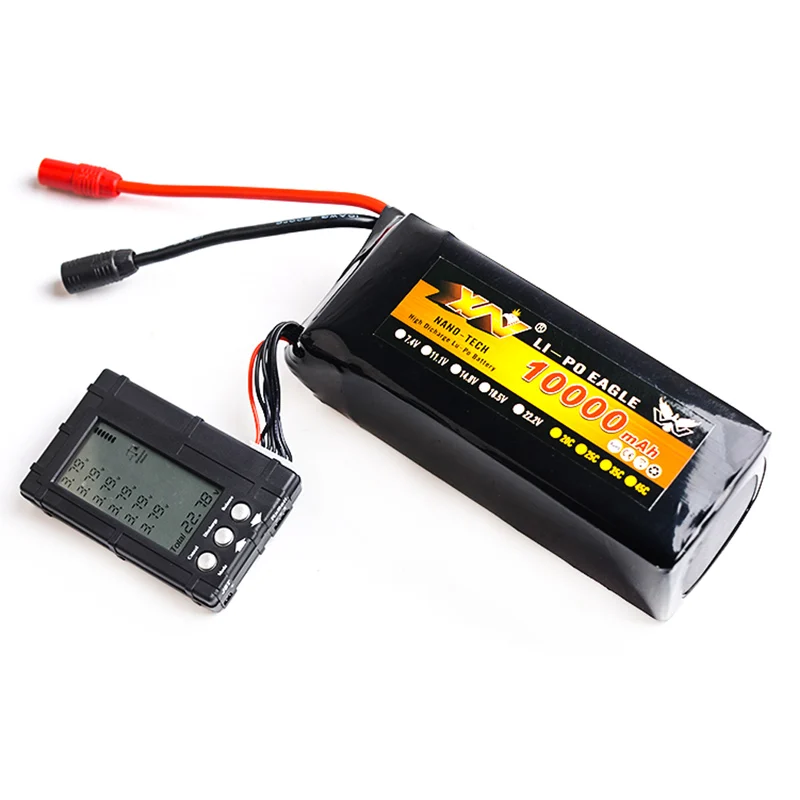 6S 22 2 V 10000mAh RC LiPo батарея 25C Max 50C для UAV мультироторный Квадрокоптер самолёт лодка