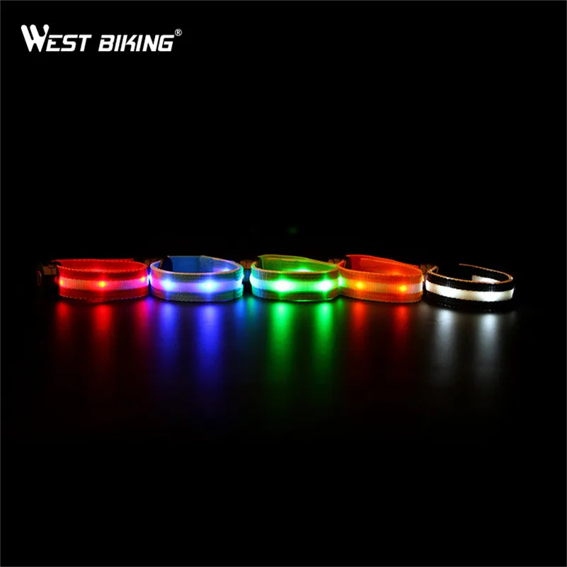 Брюки WEST BIKING со светодиодной вспышкой регулируемый ремень для прогулок езды на