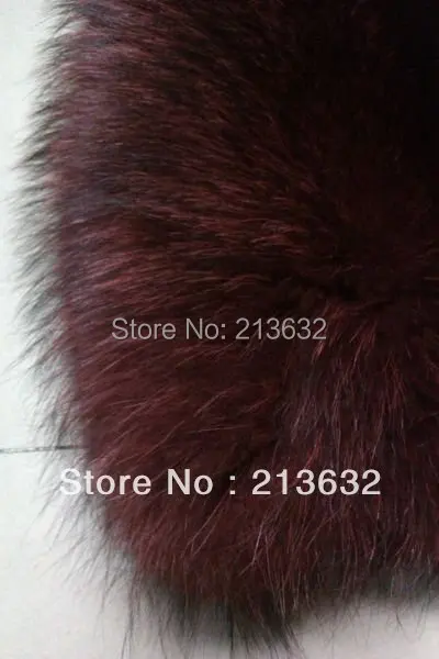 Роскошный тканевый стиль 3 материала кожа Лисий натуральный мех винно красный