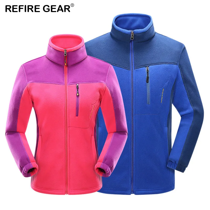 Женская и мужская флисовая куртка ReFire Gear теплая термокуртка для активного отдыха
