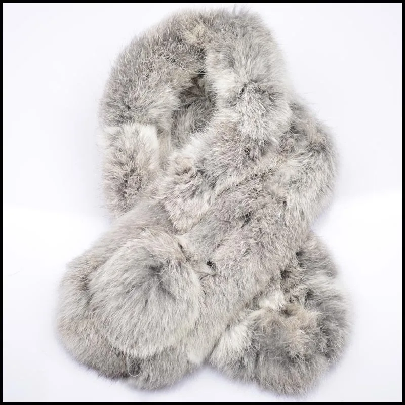 Шарф из натурального меха HSPL Осень зима 2017 шарф кролика с шарфом|rabbit scarf|fur scarfreal fur