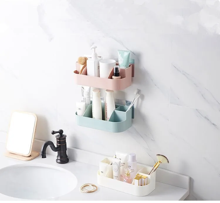 

1 шт., кухонные полки для хранения для ванной комнаты, настенная стойка, органайзер, держатель для туалетной щетки, нижняя стойка для домашне...