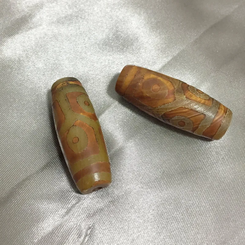1 шт. 40 мм натуральные тибетские дзи Бусы из камня Агата Ретро винтажные