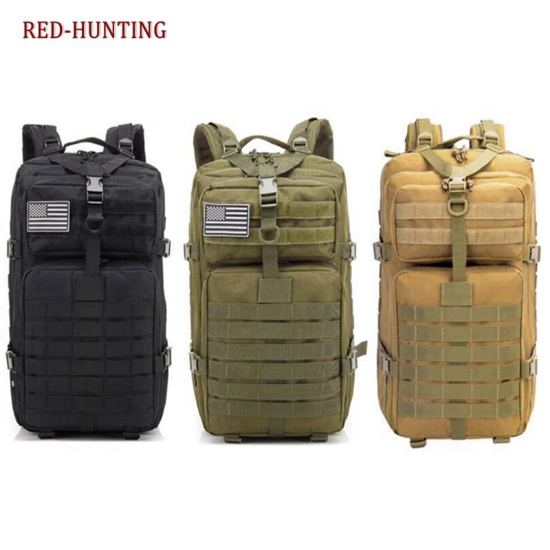 

40L Tactical Backpack Army Military 3 Day Assault Pack Molle Bug Out Bag Backpacks Rucksacks