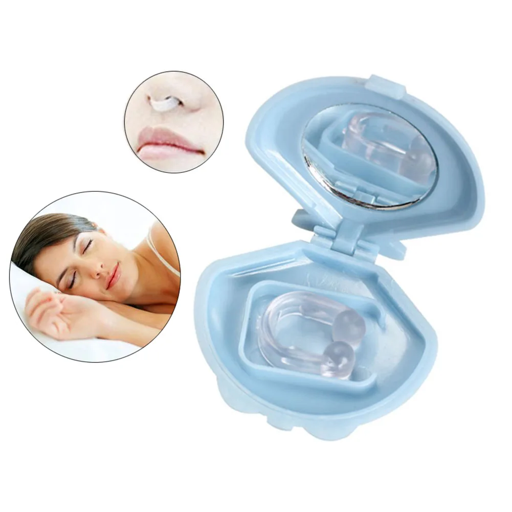 

Silicon Anti Snore Ceasing Stopper Anti-Snoring Free Nose Clip Health Sleeping Aid Equipment Sleep Snoring Stop Snoring Devices