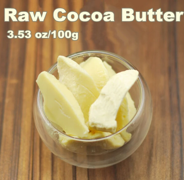 

3.53oz Raw Cocoa Butter Base Oil Exquisite Natural ORGANIC Unrefined 100g