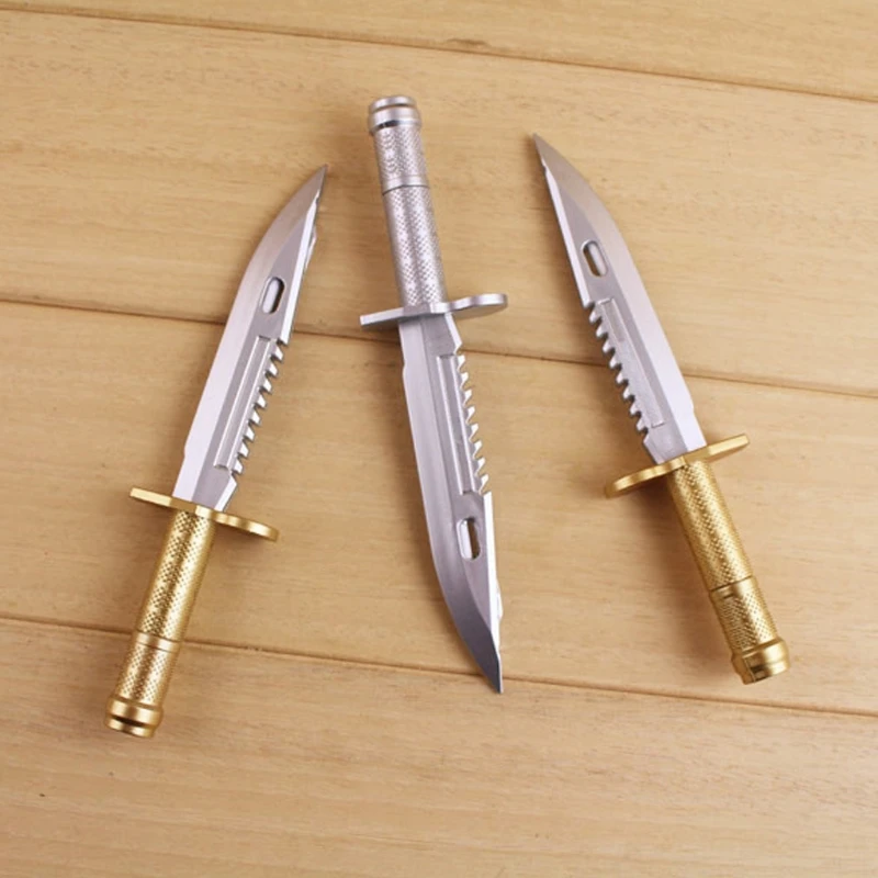 Высококачественный пластиковый нож шариковая ручка в форме цветка синие чернила