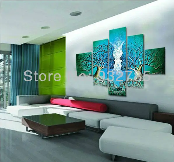 Бесплатная доставка картина маслом портрет парное дерево любовь современная