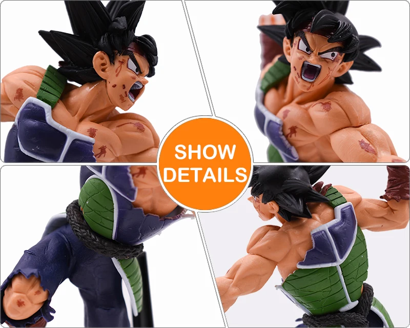 23 см Мультфильм Аниме Драконий жемчуг Z воскресение F Супер Saiyan Son Gokou Bardock ПВХ фигурка Коллекционная модель кукла игрушка