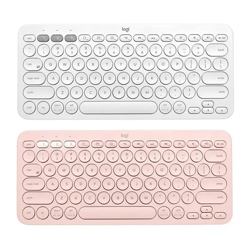 Беспроводная bluetooth-клавиатура logitech K380, портативная мини-клавиатура с несколькими устройствами для ноутбука, IPhone Pad, периферийных устройств