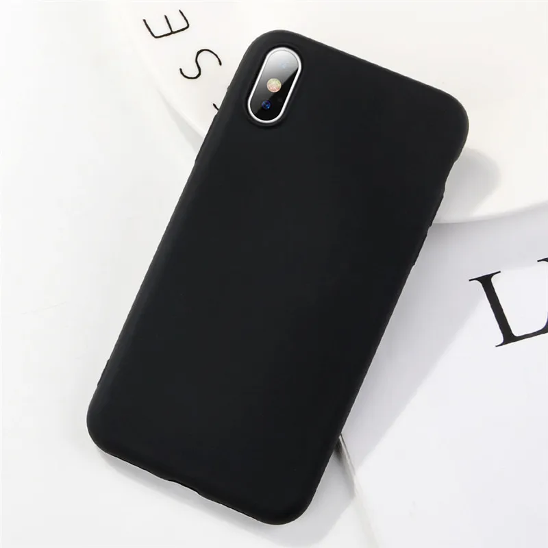 TIKITAKA мягкий силиконовый ударопрочный чехол для iPhone X XS XR XS Max 8 7 6 6 S Plus candy color Резиновая Защитная задняя крышка