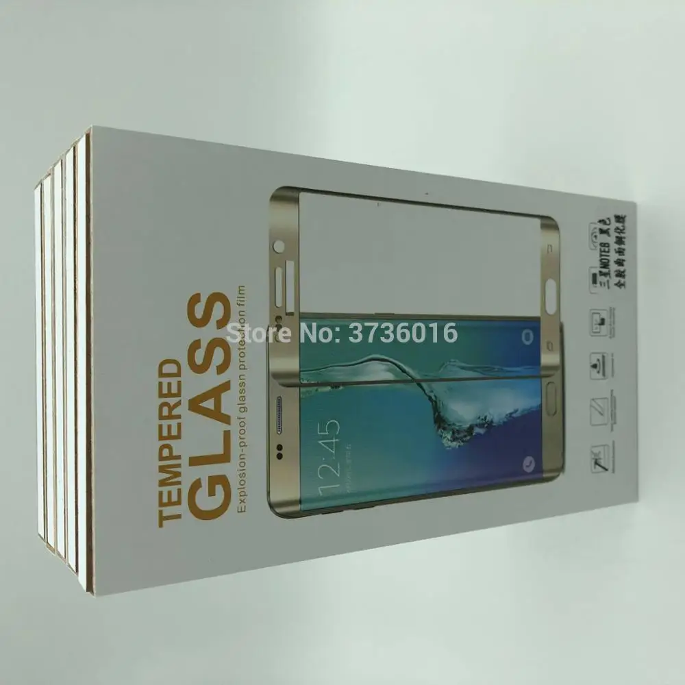 Полное покрытие клеящееся закаленное стекло для sm Note8 переднее Защитное стекло для экрана