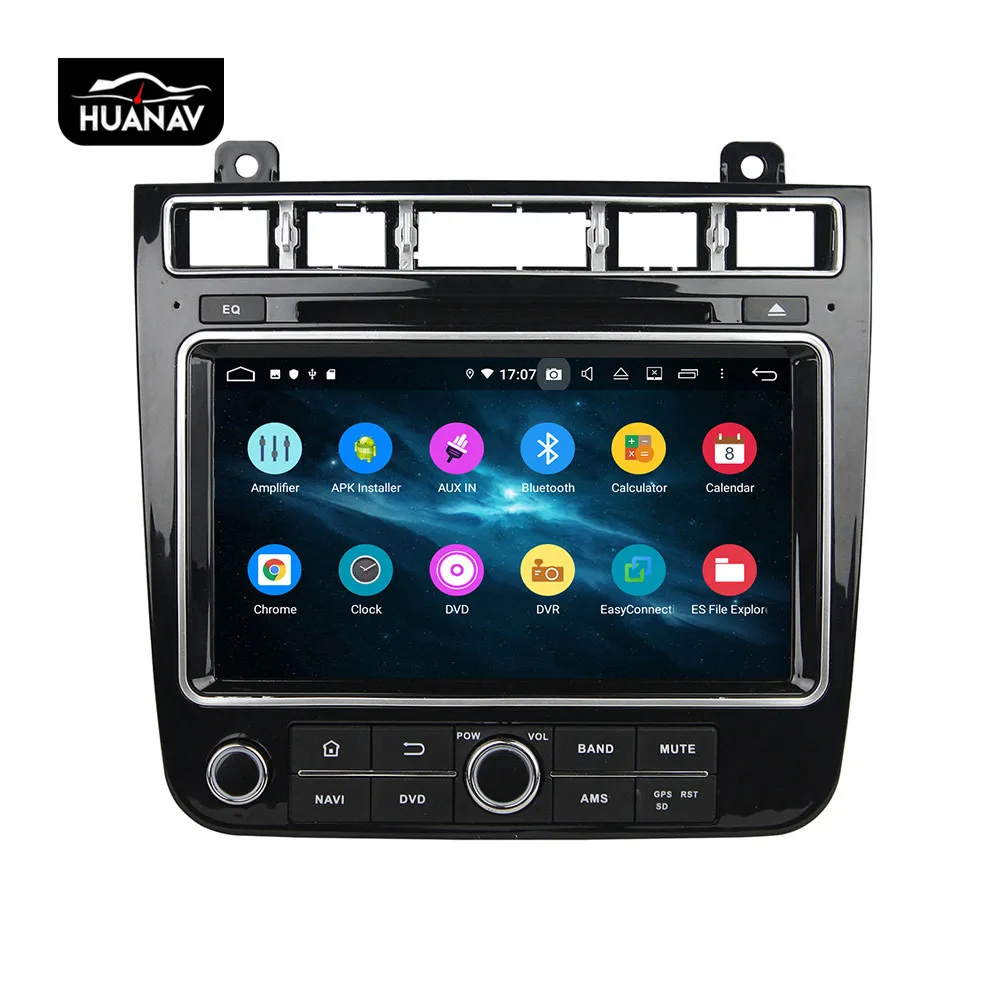 DSP Android 9,0 автомобильный DVD мультимедийный плеер gps навигация для VW Touareg 2010- Авто Радио Стерео головное устройство магнитофон 64 г