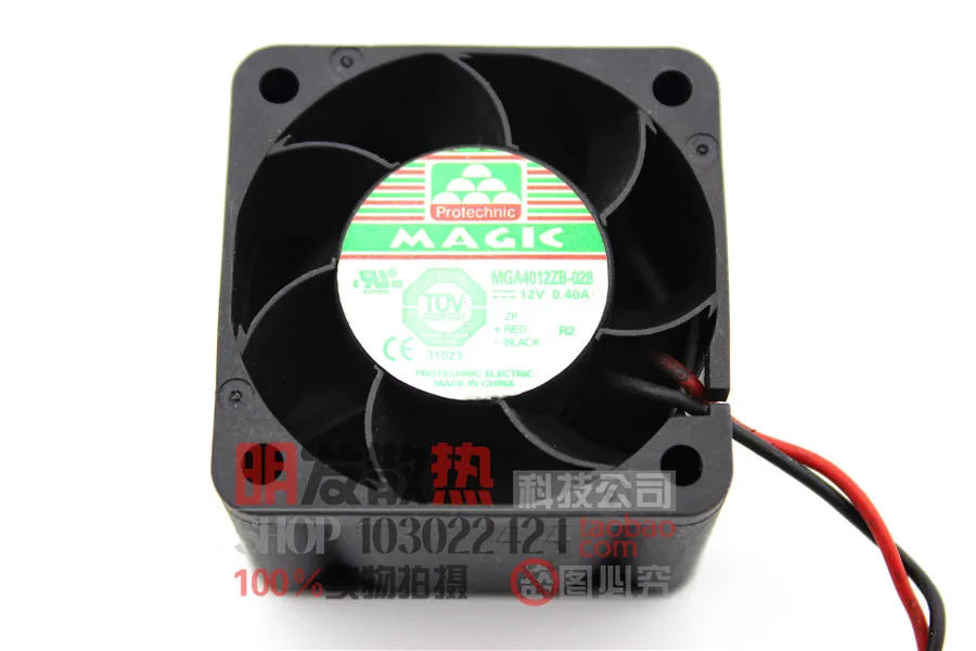 Оригинальный MGA4012ZB 028 4028 0.40A 12 В 4 см махрово вентилятор охлаждения|cooling fan|4 cm fancooling