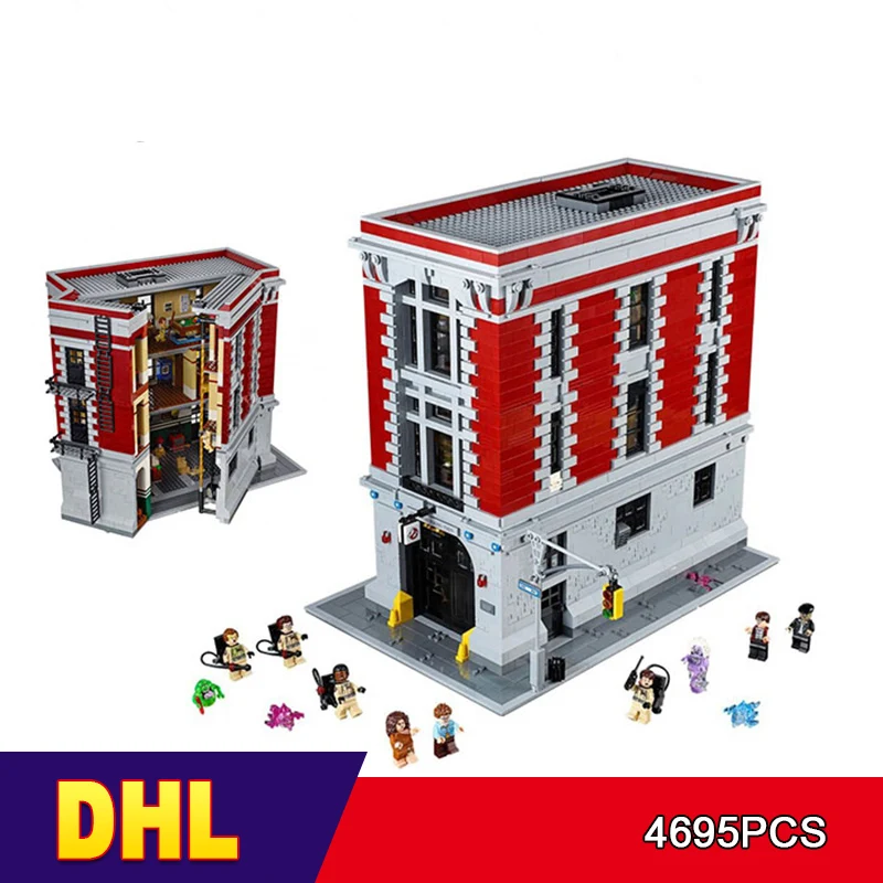 DHL 16001 4705 шт Охотники за привидениями пожарные штабы brinquedos Модель Набор строительных комплектов модель совместимая 75827