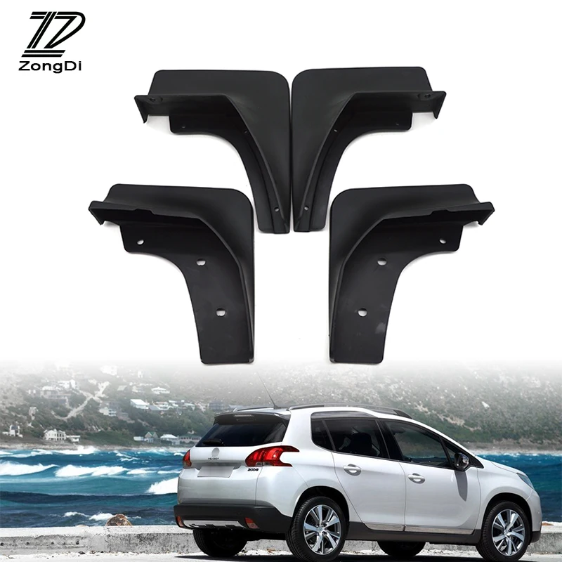 ZD фонарь для Peugeot 2008 SUV 2013 2014 2015 2016 2017|splash guard|car mudflapssplash guards for cars |
