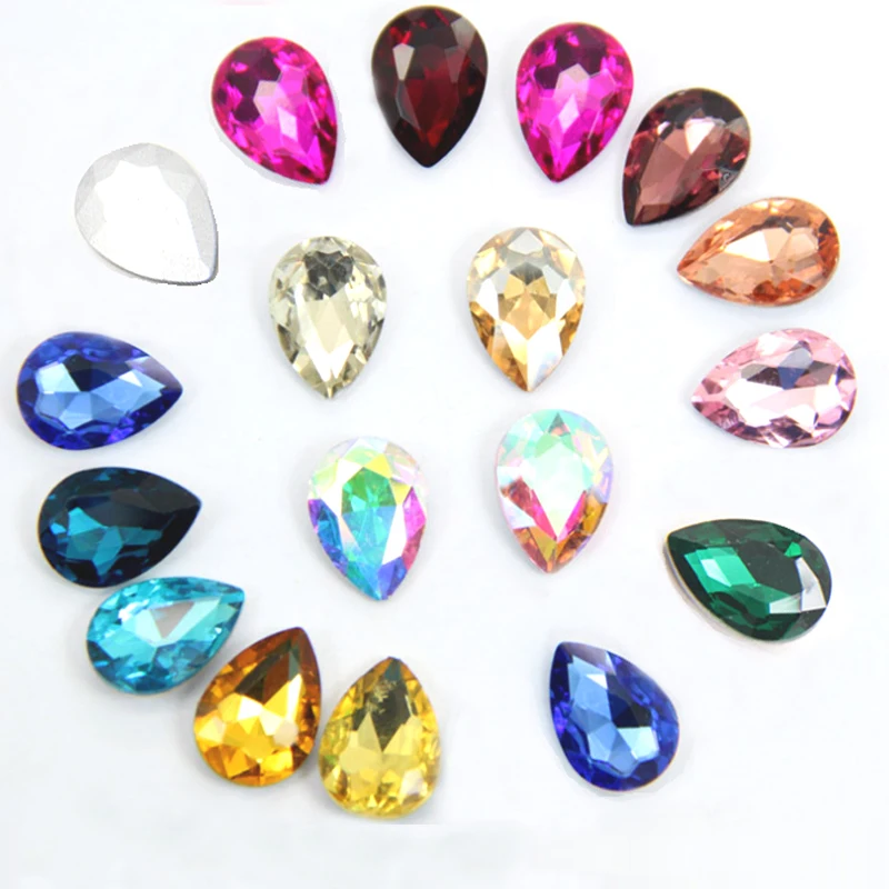 Блестящие стразы с острым носком фиолетовые каплевидные вечерние украшения на