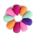 10 шт., мини губка для макияжа, губка для макияжа в форме капли воды, мягкая основа для макияжа, модная губка для гидрофильной основы, косметические пуховки