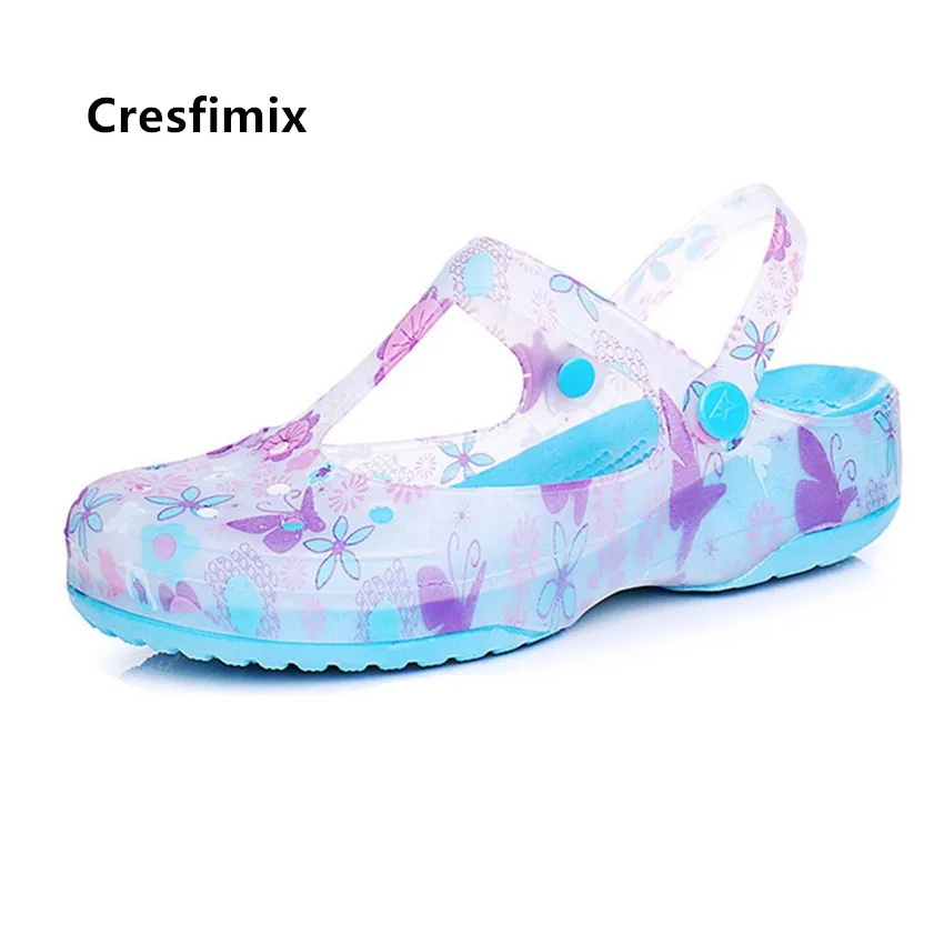 Босоножки Cresfimix женские мягкие удобные с цветочным принтом модные пляжные b5263b