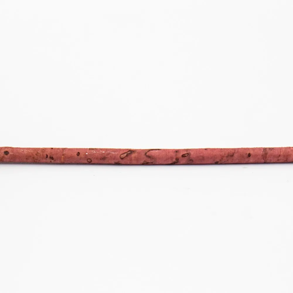 Старый розовый Корк 3 мм круглая пробка шнур португальская поставки ювелирных