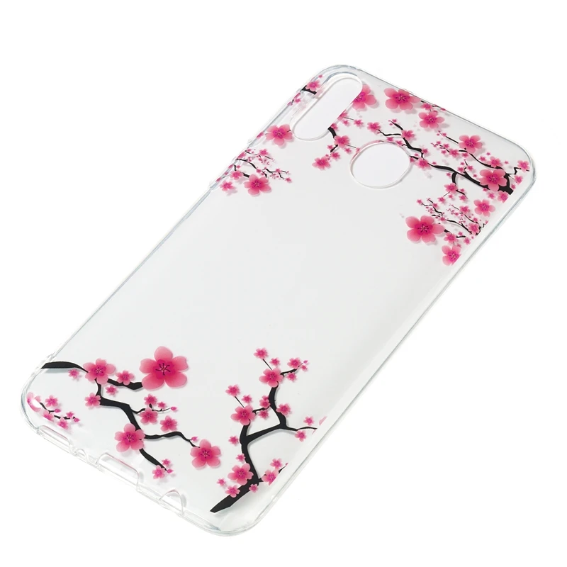 Мягкий чехол из ТПУ и ламинированного пластика для iPhone X XS huawei P30 Lite Y6 Y7 Pro 19 Galaxy M30 M20