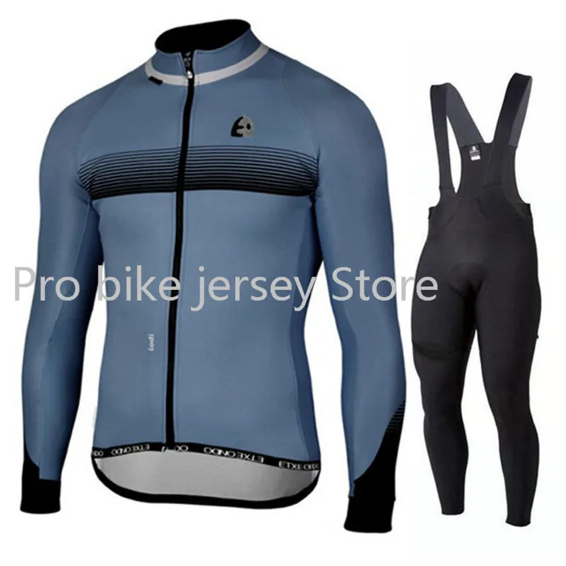 Set 1 Велосипед MTB Спорт Etxeondo Велоспорт Джерси с длинным рукавом набор мужской Ropa De Ciclismo спортивный костюм Одежда для велосипеда uniformes hombre - Цвет: Set 1