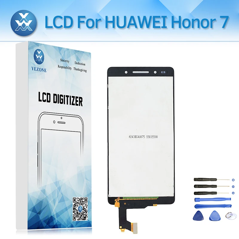Lcd Screen For Huawei Honor 7 Display With Frame Touch Glass Digitizer Assembly 5.2 inch Mobile Phone Replacement Tools | Мобильные