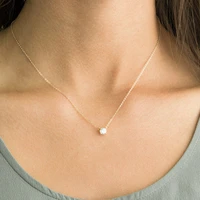 crystal round short necklace pendant female gold clavicle chain necklace pendant necklace crystal classic necklace chocker neck