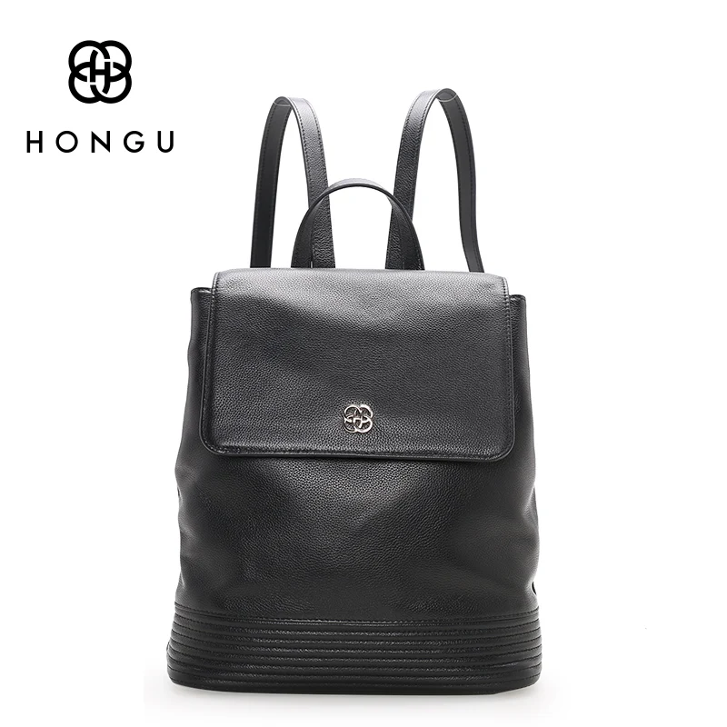 HONGU/модные женские рюкзаки 100% натуральная коровья кожа женская сумка тоут