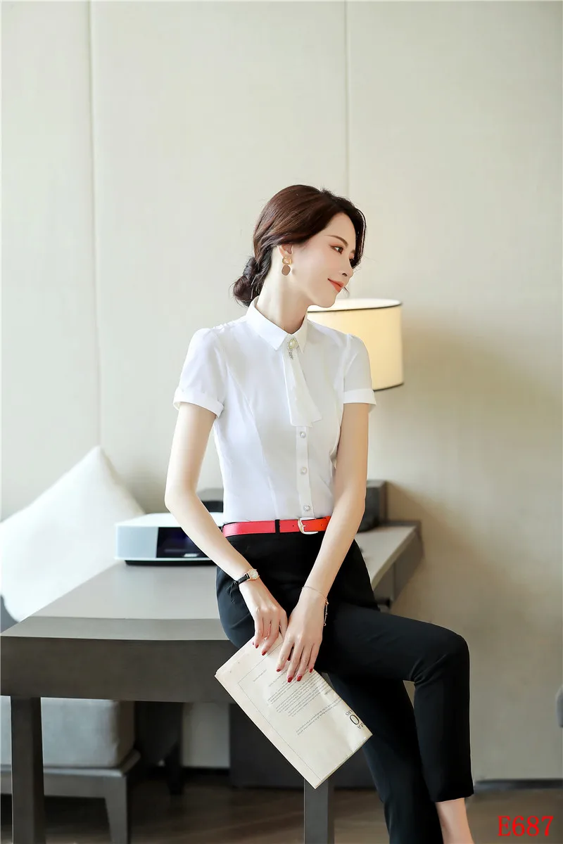 Женские белые блузки женские деловые костюмы из двух предметов женская рубашка с