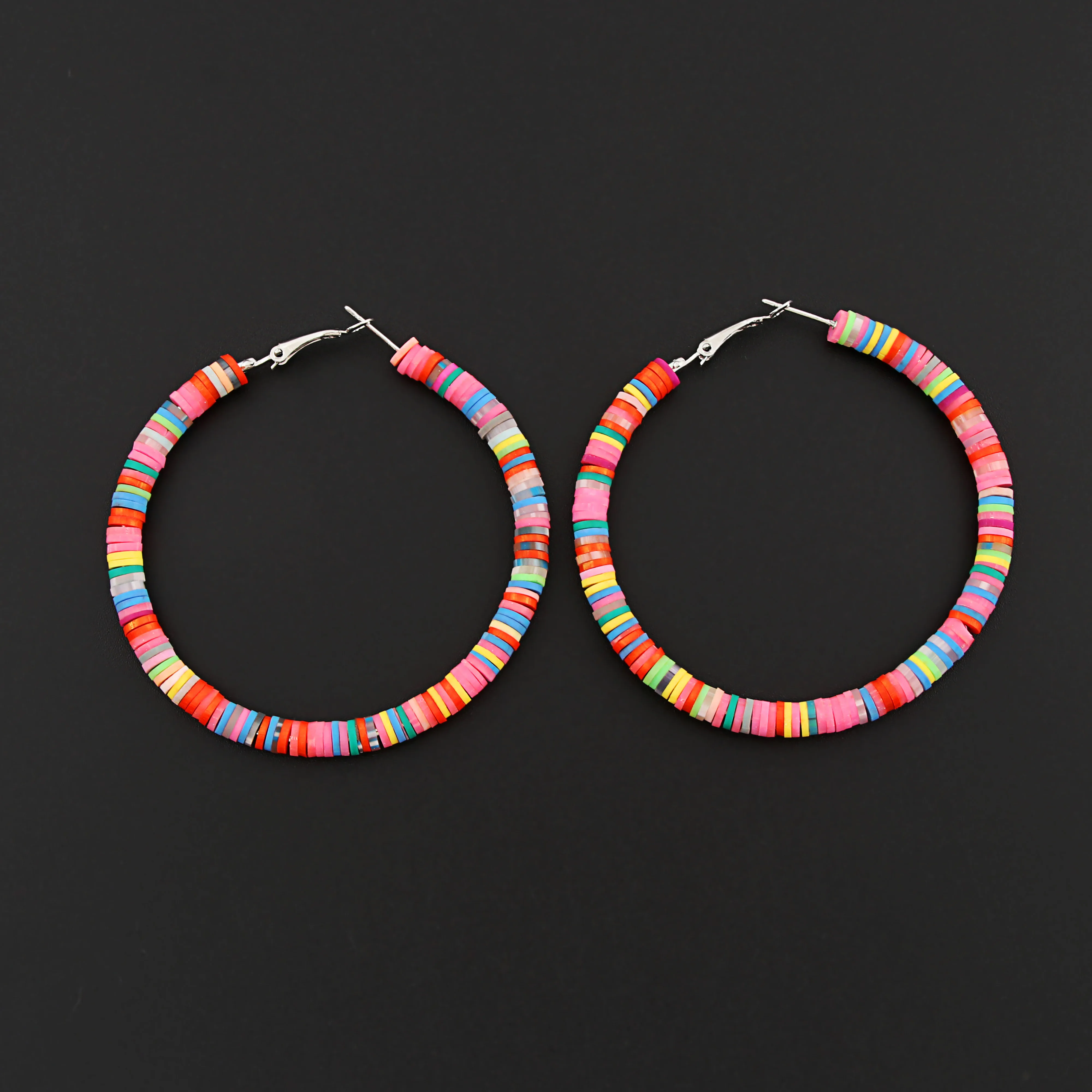 1 пара богемные этнические разноцветные Круглые серьги круглые большие висячие