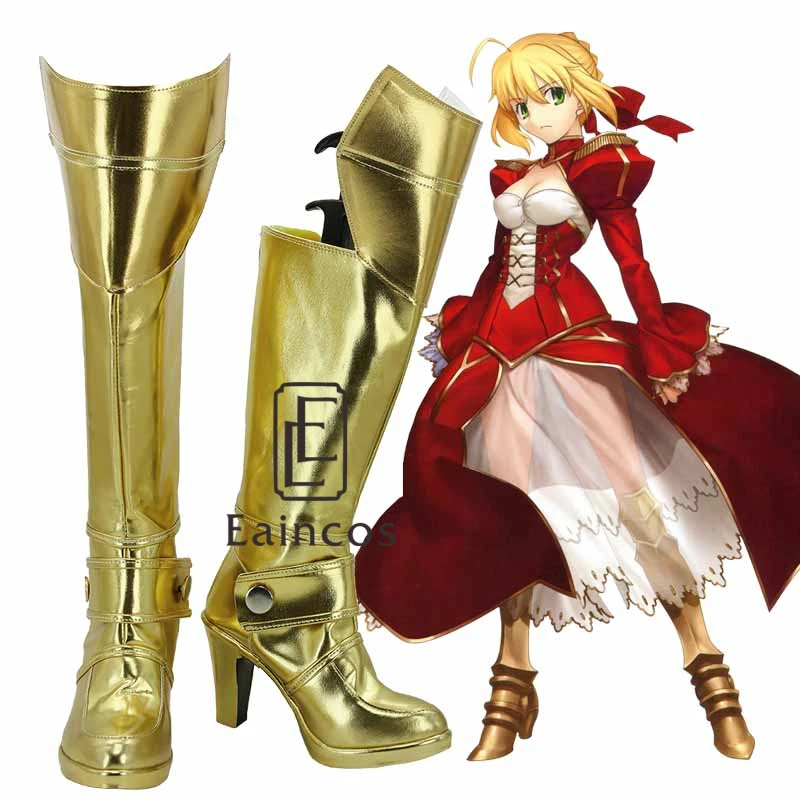 

Аниме Fate/stay night Red Saber Нерон Клавдий Сапоги Косплей Вечеринка обувь на заказ