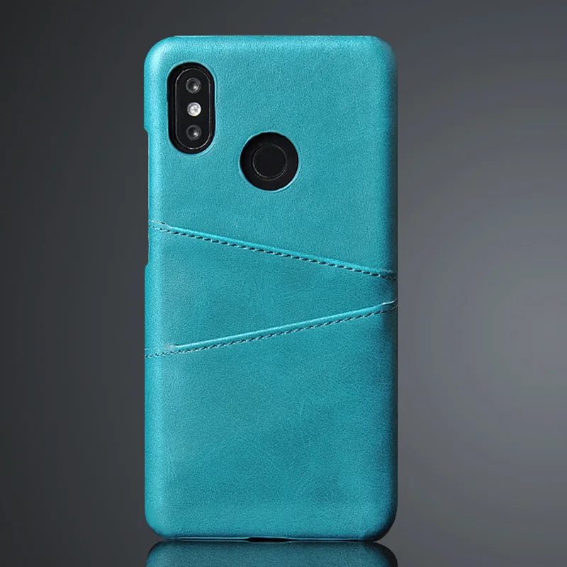 Blue Для Xiaomi mi Play чехол держатель для карт Id Bank чехол для Xiao mi Pocophone F1 mi A2 Lite 8 9 SE 5X 6X A1 кожаный чехол для телефона - Цвет: Blue
